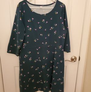 Jersey knit dress, slightly faded